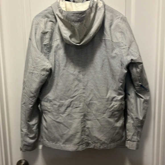 Helly Hansen Ski Snowboard Jacket Blue White Stripe Size M - Picture 6 of 13